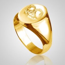 Pet Signet Ring Print Gold Keepsake